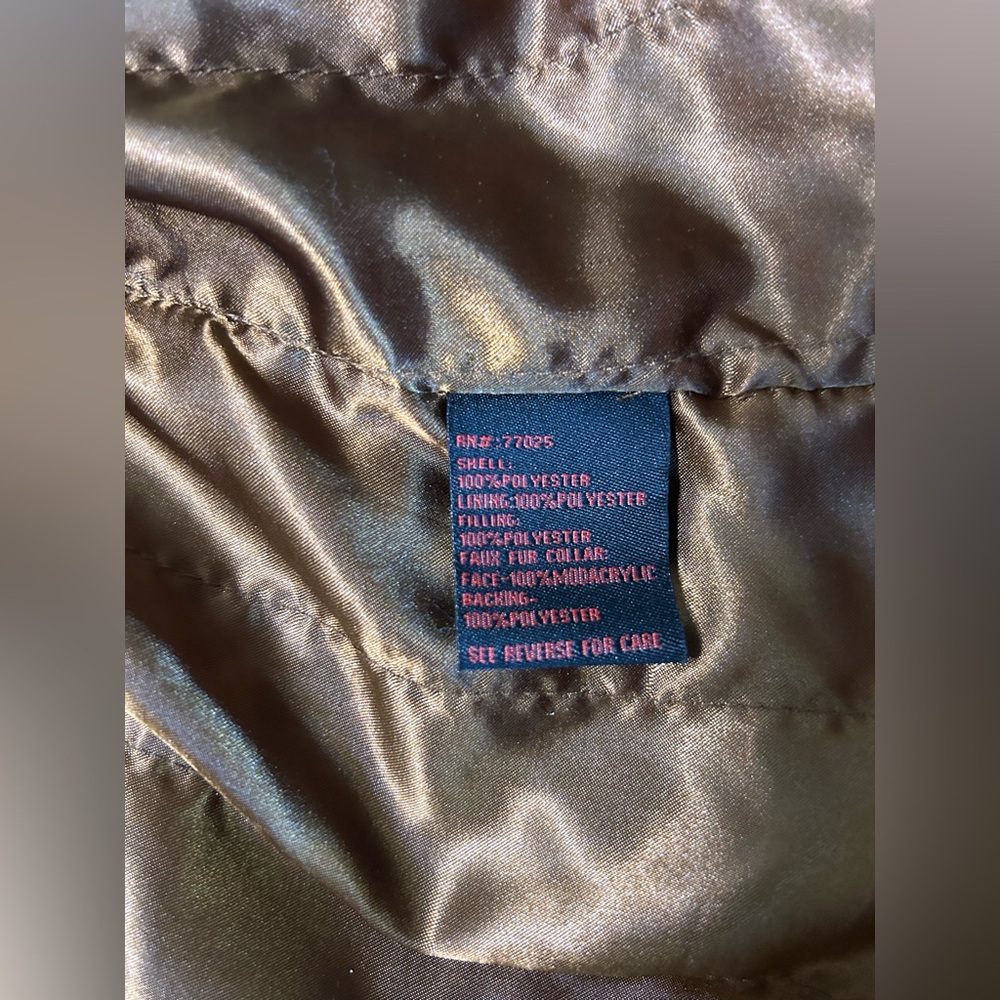 Adrienne Landau Faux Fur Coat in Brown and Cream - Picture 4 of 5